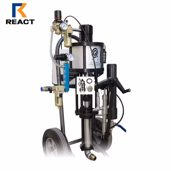 Máquina de pulverización itinerante picadora de resina de fibra de vidrio, máquina de pulverización FRP con pistola