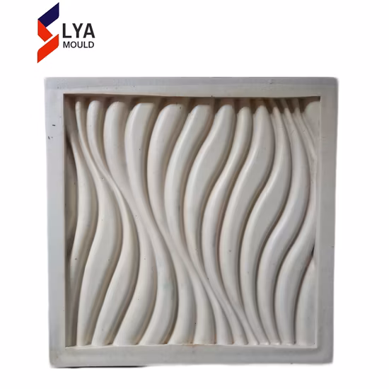 Molde de fibra de vidrio de hormigón de caucho de silicona para panel de pared de hormigón