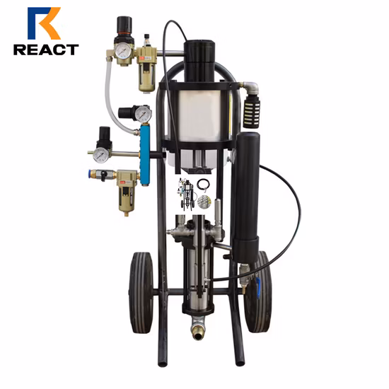 Máquina de pulverización itinerante picadora de resina de fibra de vidrio con pistola máquina de pulverización FRP