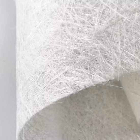 Estera de fibra de vidrio en polvo y emulsión de vidrio E
